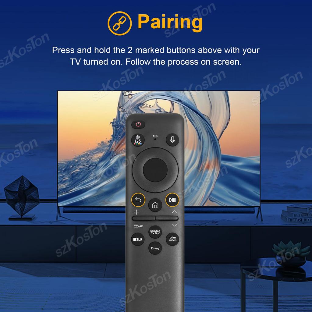 BN59-01432A Solární nabíjení Hlasový dálkový ovladač pro Samsung Smart TV Náhradní dálkový ovladač pro televizory Samsung Model 2024 Neo QLED HDR