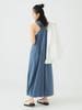 B:MING LIFE STORE by BEAMS Women's Cut Maxi Dress (Sizes S-M) Greyish Blue