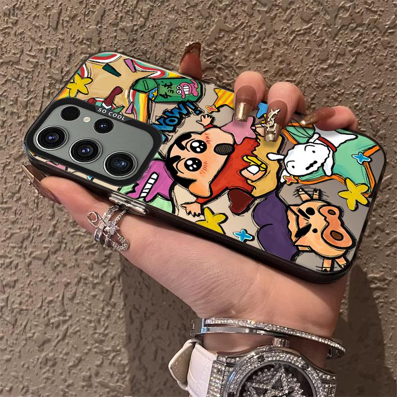 C-Crayon Shin-chans Case for Samsung Galaxy A36 A35 A34 A32 A30 A26 A25 A24 A23 A22 5G 4G A20 A16 A15 A14 A13 A12 Acrylic Cover