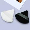 Dreieckiger Puderquasten-Samt, Mini-Make-up-Schwamm für das Gesicht, Kosmetik, weicher Puderquasten-Gesichtspuderquaste aus Baumwolle, waschbar, leicht