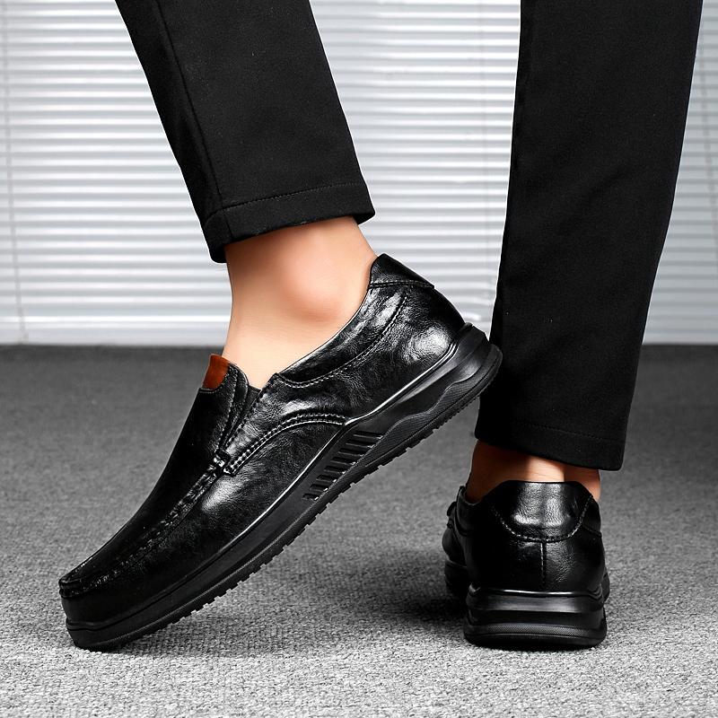 Модная высококачественная мужская обувь Стильные мужские мокасины из натуральной кожи — фото 7