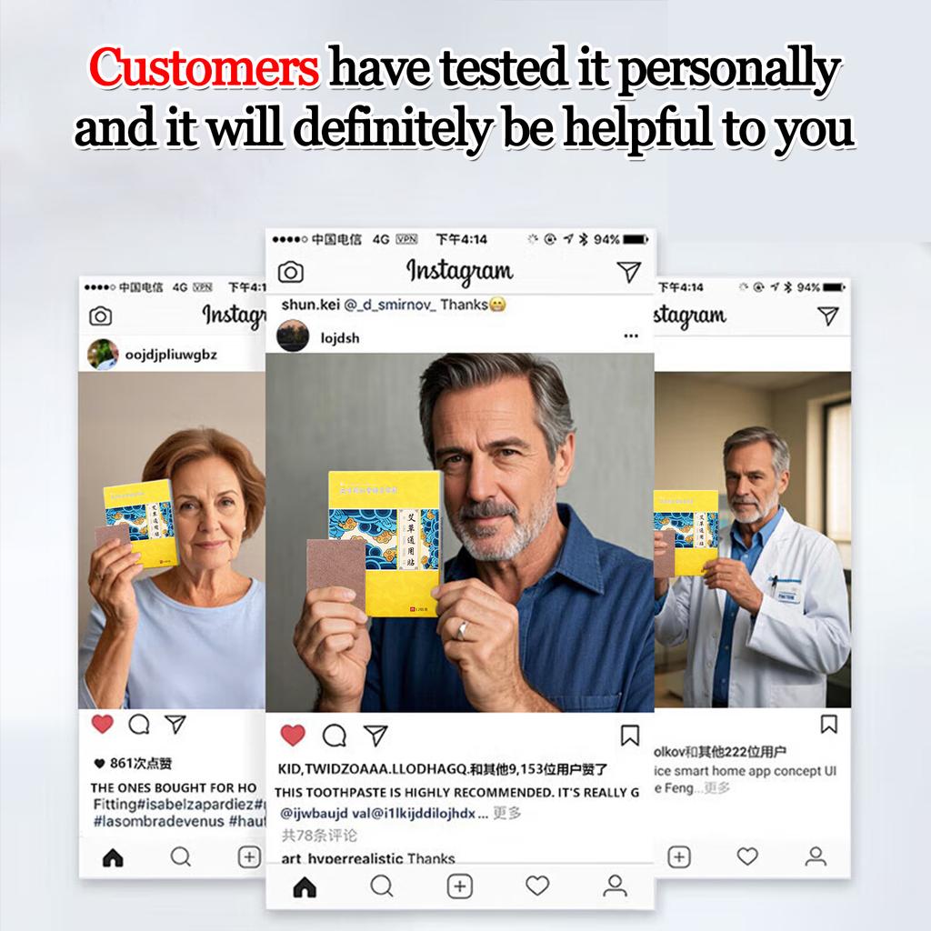 Lumbar Spine Stickers Self-heating Wormwood Medical Relieve & Inflammation Pain Instantly Patch Back Pain Bone Pain,middle-aged and Elderly People