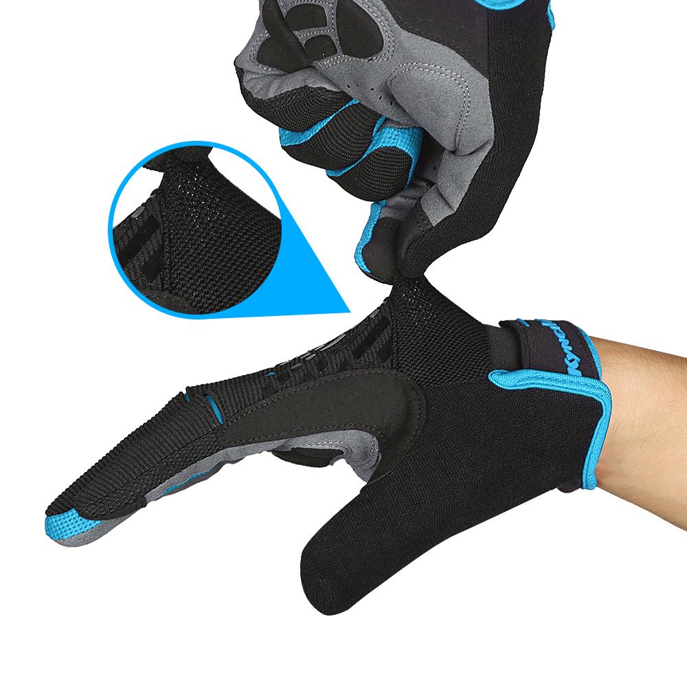 Winter Cycling Gloves Men Full Finger Touchscreen Anti-Slip Shockproof for Motorcycle Hiking Running Outdoor Sports