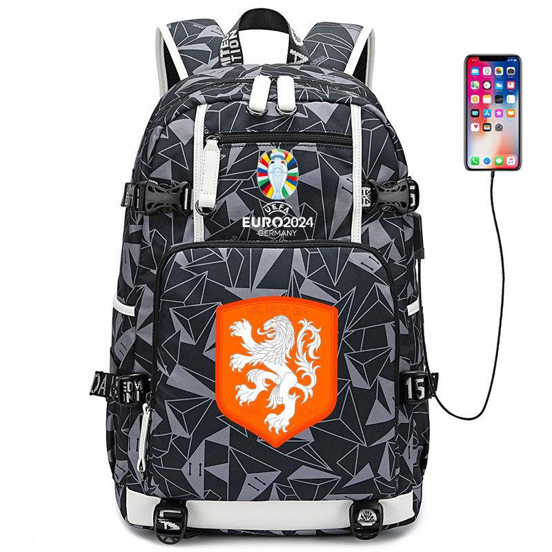 3-delige Schoolrugzakset voor Studenten Grote Capaciteit Oxford Stof Schooltas met Schouderband en Etui 36-55L