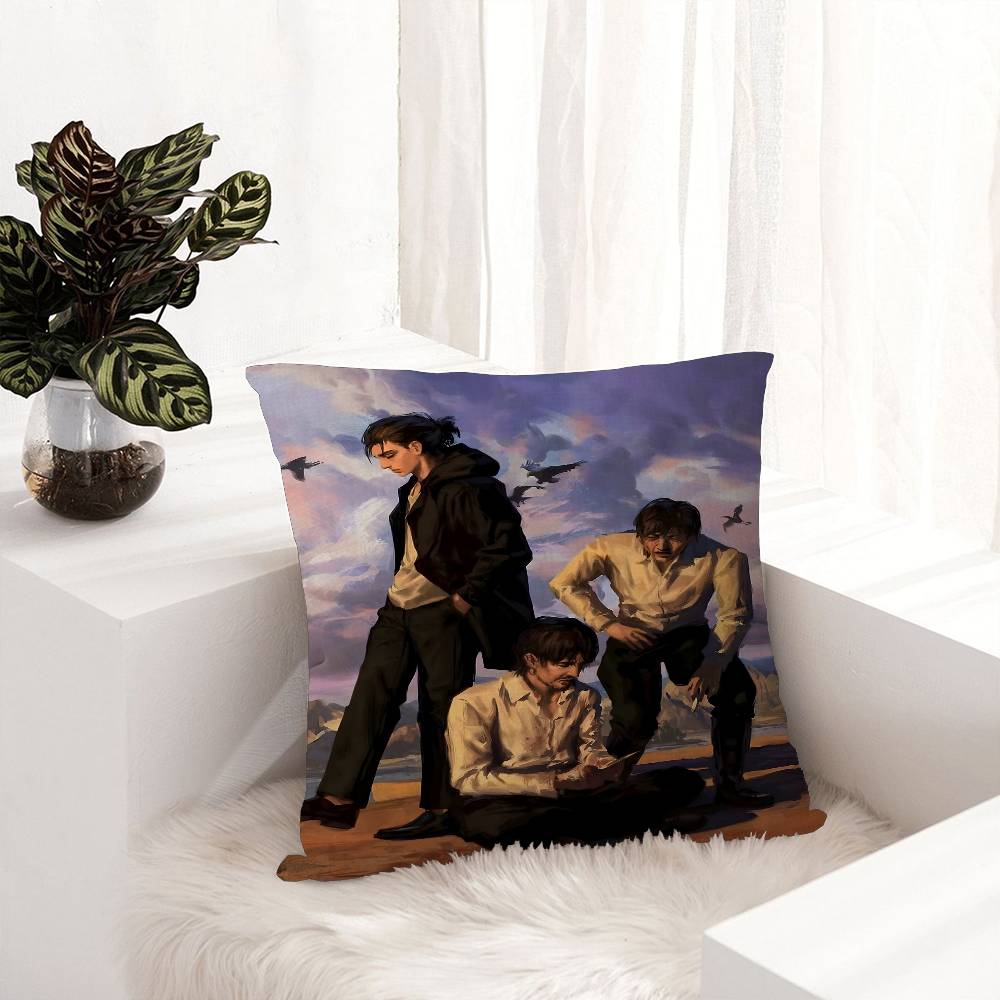 A-Attack On Titan Cushion Cover Car Throw Pillow Case For Sofa Car Christmas Gift 40X40Cm 45X45Cm