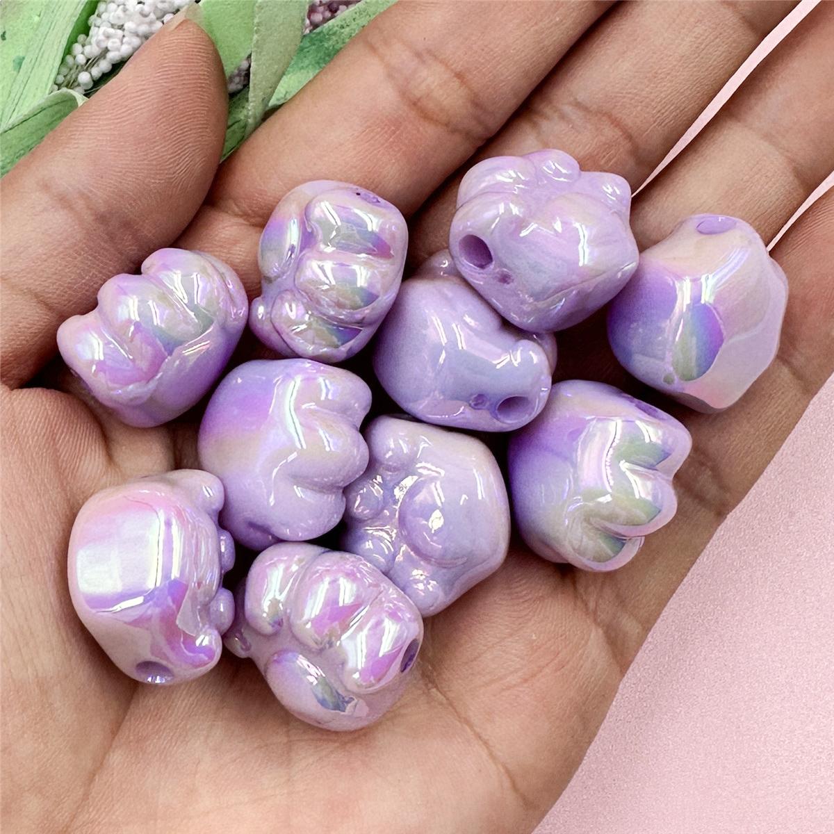 

Акриловые подвески с героями мультфильмов, 10 шт./компл., бусины в виде лапы медведя, сделай сам, детские ювелирные аксессуары, модные 18,6*21 мм, серьги, ожерелье, браслет «сделай сам» фиолетовый