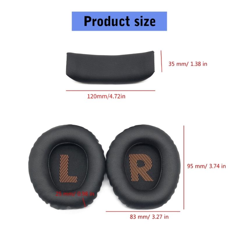 Protein Leather Ear Pads Headband for 350 360 Wireless Headphones Earpads, Headsets Ear Cushions Repair Parts