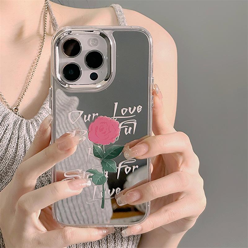 Zhitai iPhone 16 Pro Max Case, Compatible with iPhone 12 To 15, Silicone TPU 14 Pro, Three-in-One Mirror, Models 7 & 8