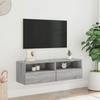 VidaXL Wall-mounted TV Cabinet Sonoma Grey 100x30x30 Cm Engineered Wood 836892