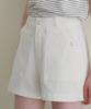 BUT'TON Pocket Button Shorts (Ivory)