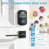 Keyless Entry Door Lock Deadbolt Fingerprint Door Lock - PHYSEN Smart Deadbolt Set for Front Door - Electronic Digital Keypad Lock - Biometric- Auto