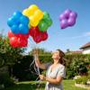 Mehrfarbige Blütenform Ballons Latex Ballon Deko Blume Party Ballons Hochzeit Geburtstagsfeier