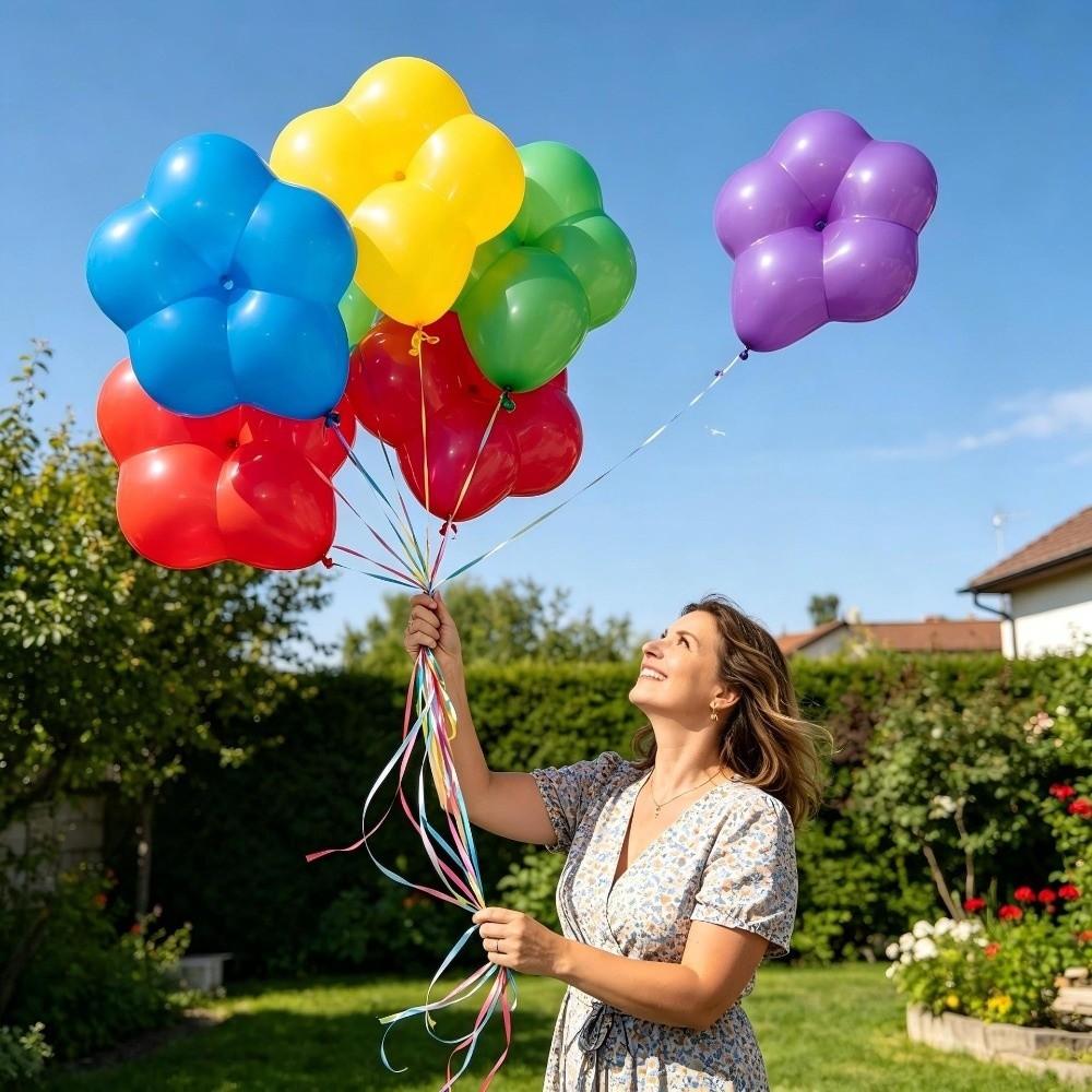 Latex Blütenform Ballons Gemischte Farbe Ballon Dekoration Blumen Party Ballons Hochzeit Geburtstagsfeier