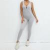 Peach Hip Yoga Jumpsuit: Quick-Dry, Wrinkle-Free, Butt Lift with Stylish Back Design