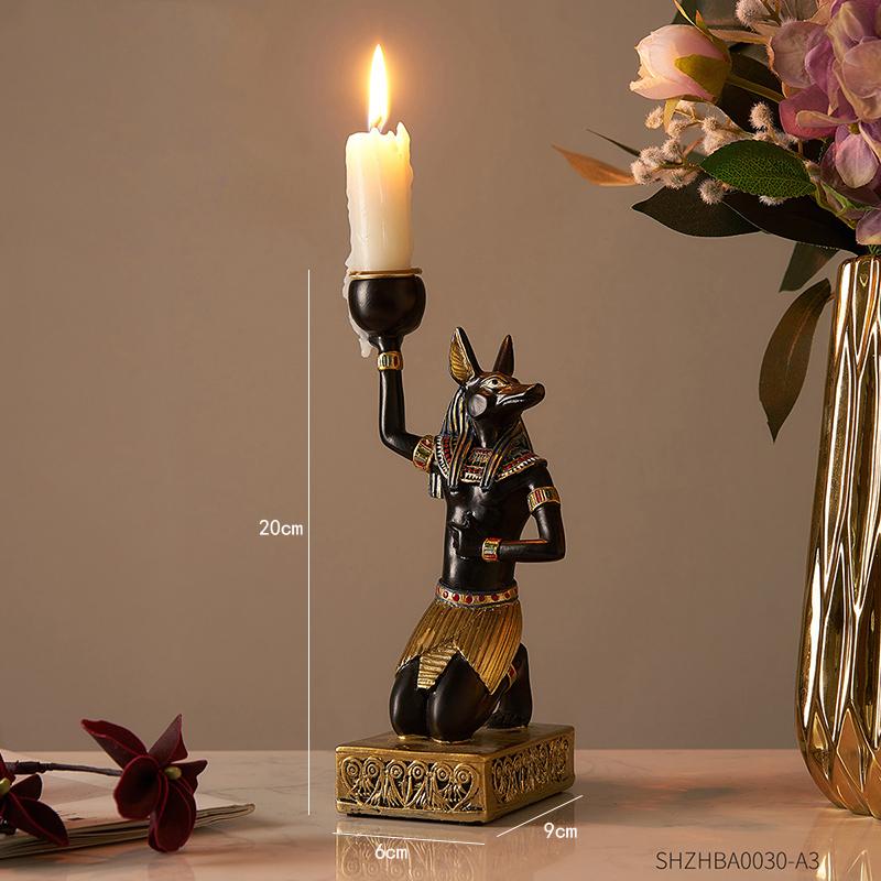 Vintage Sculpture Egyptian Cat Statue Goddess Bastet Statuette Cat God Figurine Living Room Office Desk Decoration Home Decor