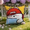 Sticker Cute Bear Stickers Cushion Cover Home  Car DualScene Pillow Cover Reversible for Premium Comfort