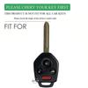 New 4 Buttons Silicone Car Key Case Cover For Subaru Crosstrek Forester Impreza Legacy Outback Tribeca Wrx Sti Xv Crosst