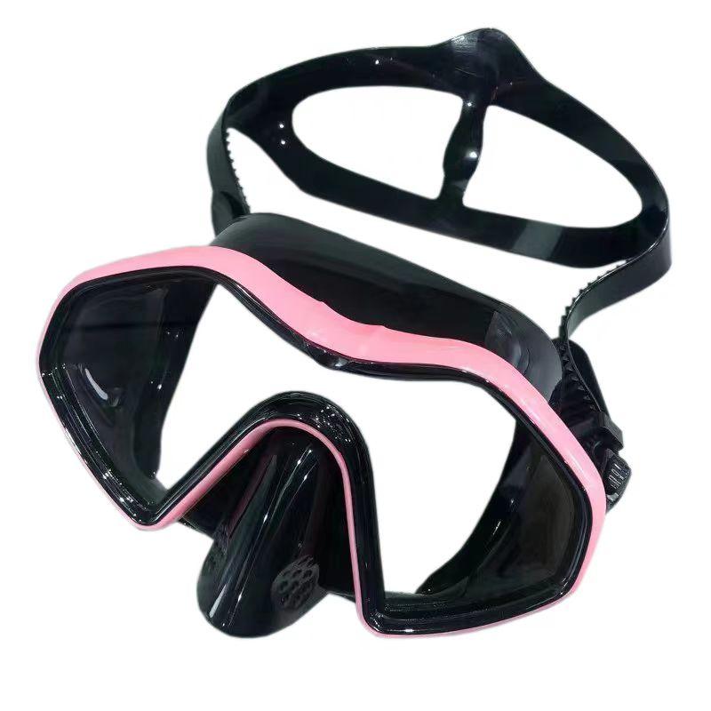 Schnorcheln Tauchmaske kostenlose Taucherbrille Silikonrock Panorama-Tauchmaske für Erwachsene Schwimmen Schnorcheln