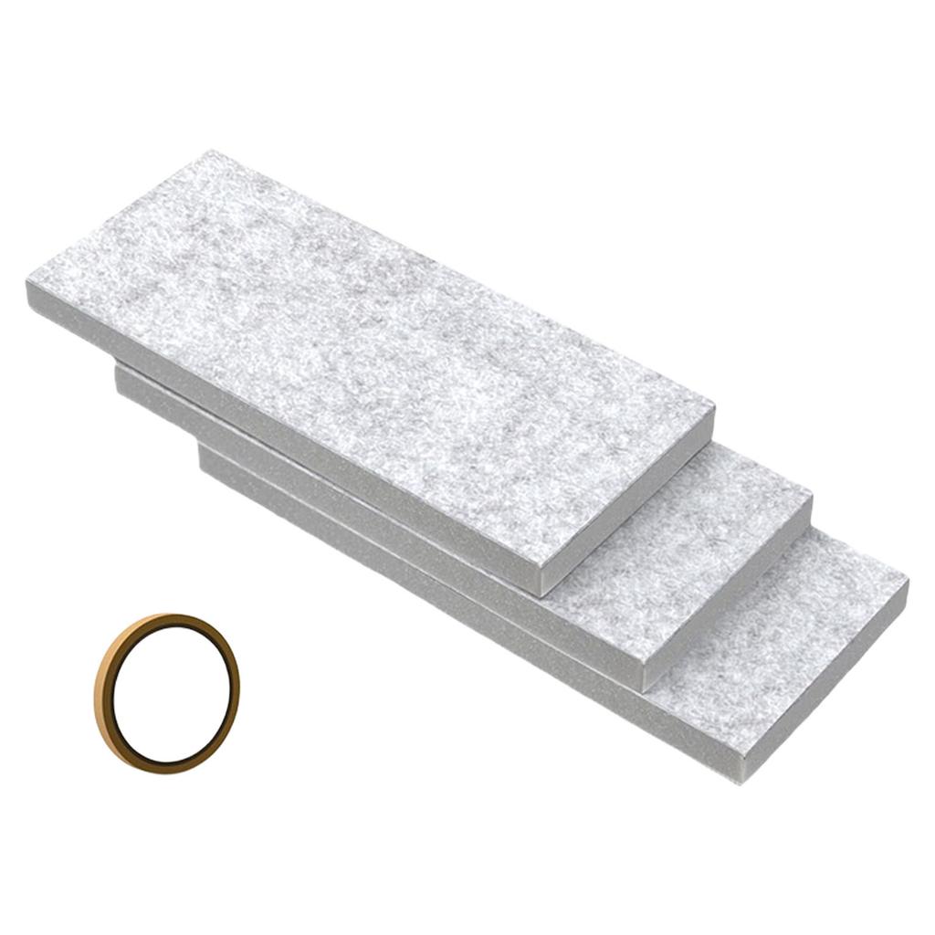 Pack of 3 Air Conditioning Window Insulation Foam Boards with Adhesive for Air Conditioning Sealing Set Noise Reduction