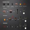 Kabellose elektrische tragbare Espressokaffeemaschine für Auto & Zuhause Campingkaffeemaschine 3-in-1 Kapselpulver Reisekaffeemaschine