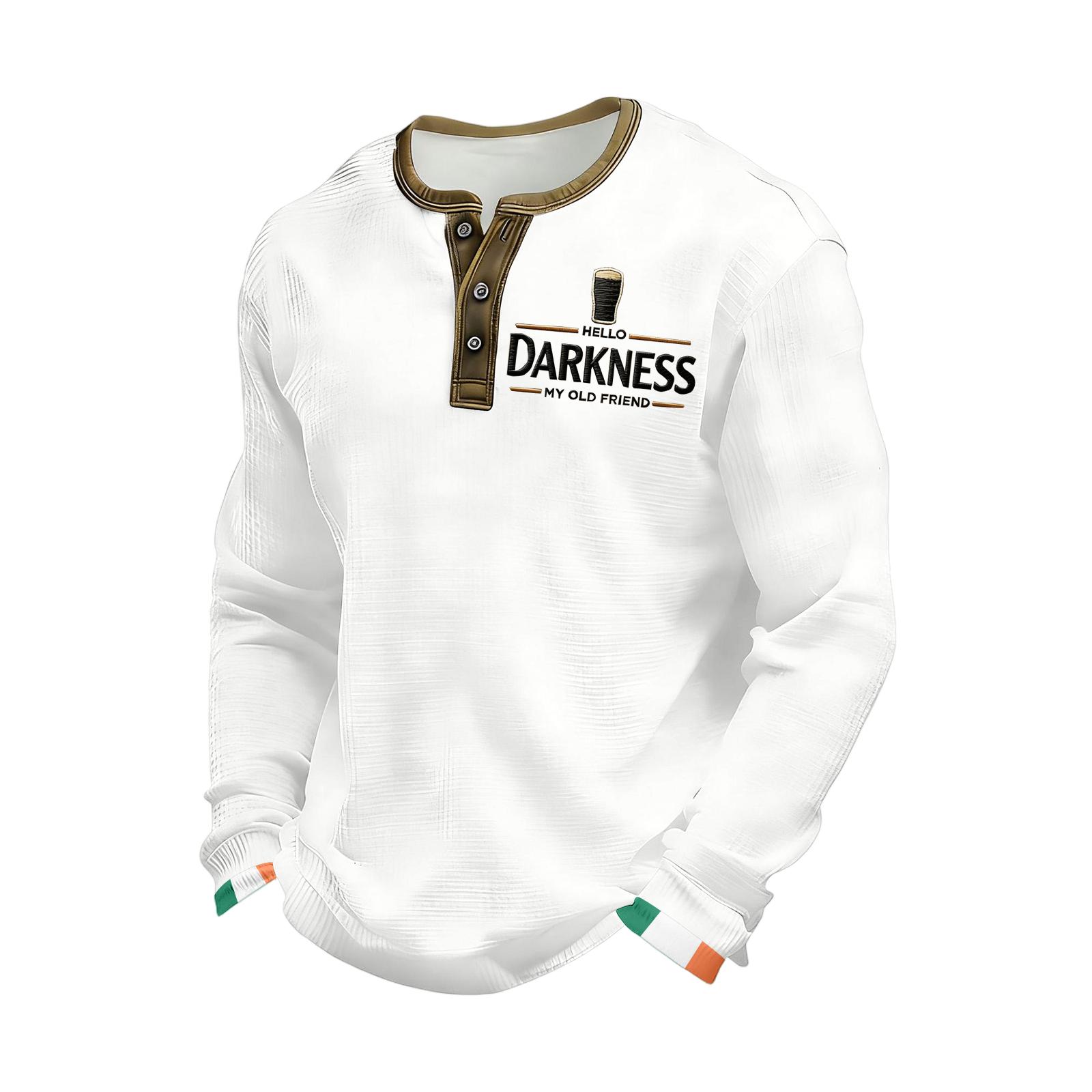 Men s  Knit Button-Up  Shirt XL белый