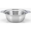 Yoshikawa 18cm Stainless Steel Two-Handled Pot, Gas and Induction Compatible, Ideal for Bowls and Ramen, Made in Japan, Deep, with Graduations, Serves