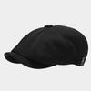 Autumn Retro Simple Literary Octagonal Hat Men's Casual Trend British Newsboy Hat Outdoor Short Brim Cap Women
