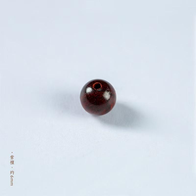 Natürliche Holzperlen: Grünes Sandelholz, Rotes Sandelholz, Ebenholz, Goldener Seidensandelholz, Zypresse - DIY-Zubehör