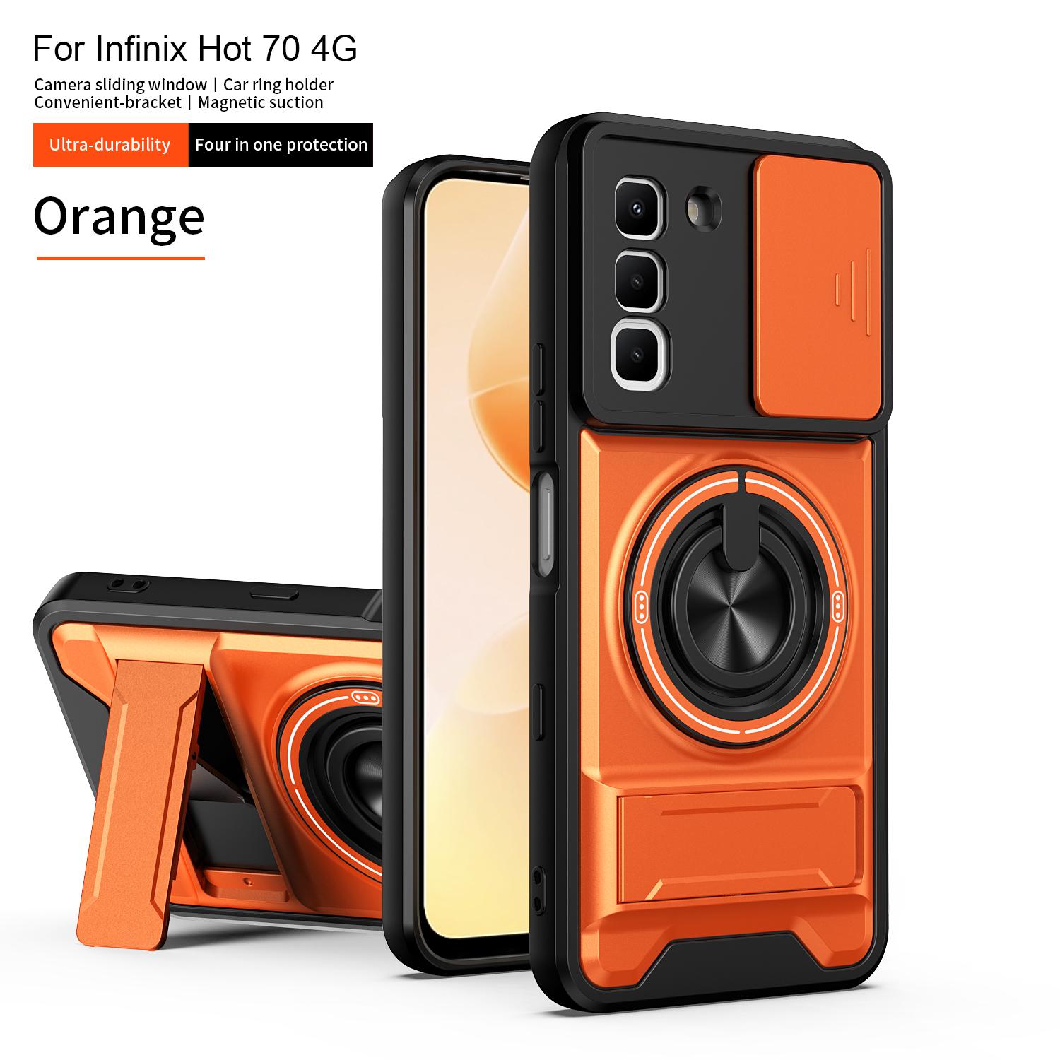 

Чехол для Infinix Hot 70 Чехол-книжка с магнитной подставкой Magsafe для Infinix Hot 70 4G Защитный чехол-броня с защитой камеры Infinix Hot 70