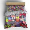 Cartoon Animal Puzzle Design Printed Duvet Cover Set 1 Duvet Cover+2 Pillowcasemulti Size Bedroom Bedding Decor Luxury Gifts