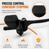 Front Brake Cylinder Lever Assembly for ZX50 AF17 AF18 AF27 AF28 AF34 AF35, Right Motorcycle Handlebar Control with Black Reservoir Housing