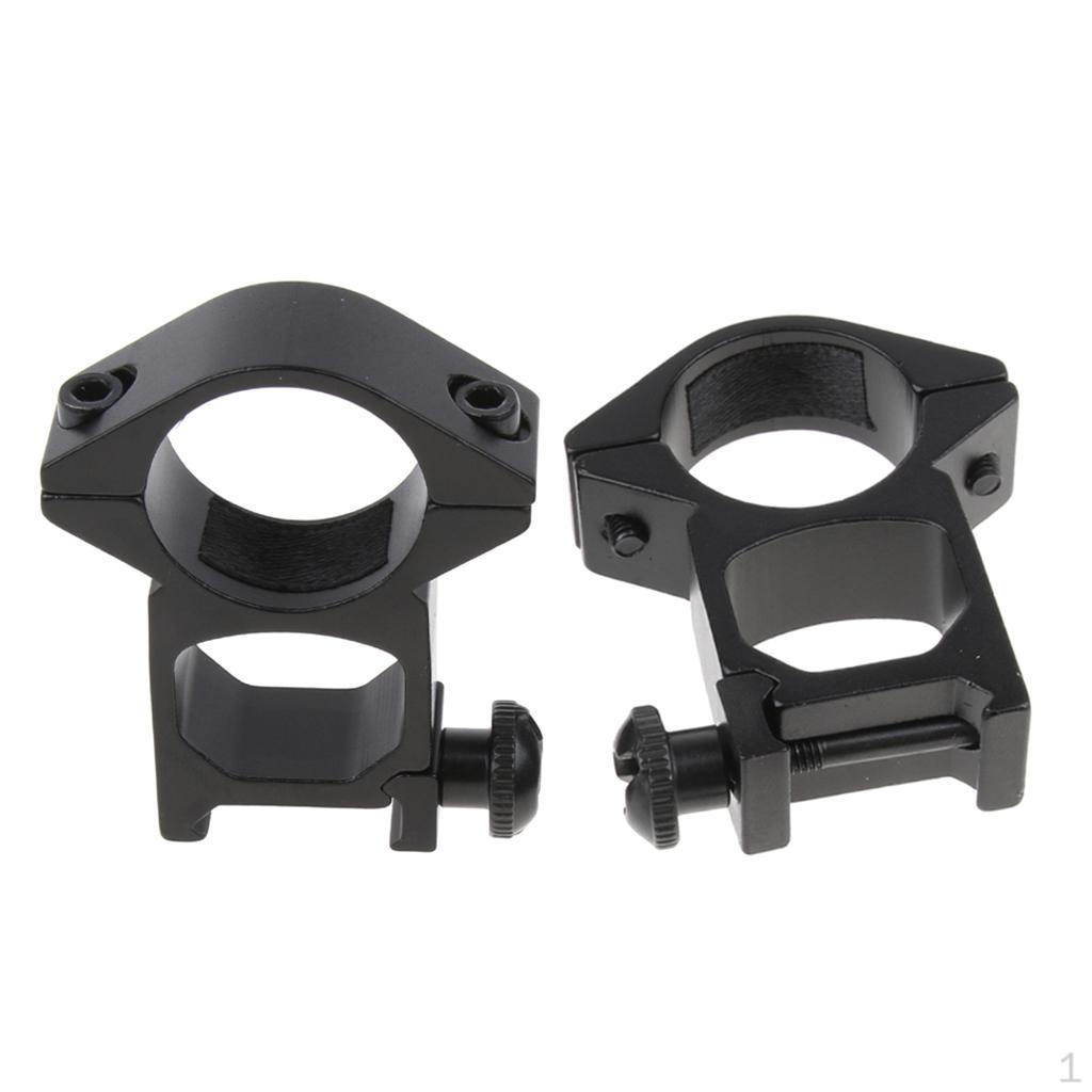 High 1-inch 25.4mm 20mm Rail Mount Adapter Black