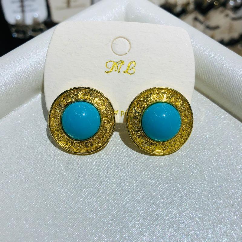 Декоративные круглые серьги, Элегантные и благородные серьги для женщин, Средневековые винтажные серьги