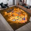 Digimon Themed Anti-Slip Rug, Rectangular Carpet for Living Room, Bedroom, Sofa Area & Game Zone, Ideal Home Decoration