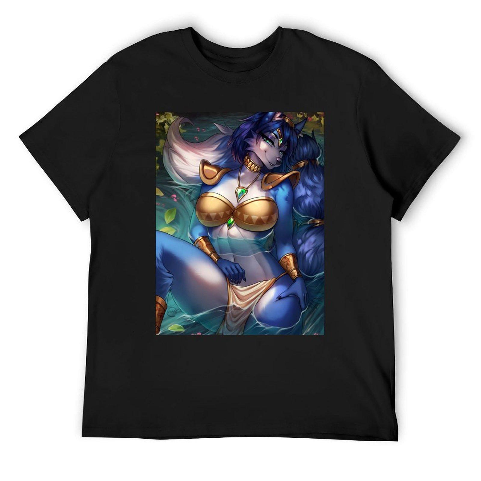 

Krystal from Star Fox [SFW] T-Shirt heavyweights quick-drying shirts graphic slim fit t shirts for men 4XL