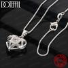 Xiaomi 925 Sterling Silver AAA Zircon Heart Pendant Necklace For Woman Man Wedding Engagement Charm Jewelry