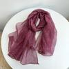 Double-Layer Silk Wool Scarf Spring And Autumn Thin Solid Color Mulberry Silk Shawl Women'S Silk Scarf Special Offer