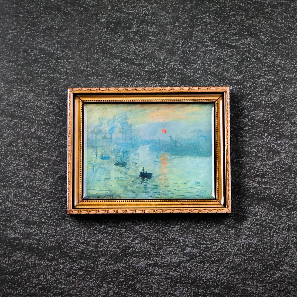 World-Famous Paintings: Cultural Creative Wooden Fridge Magnets - Retro Oil Painting Gifts