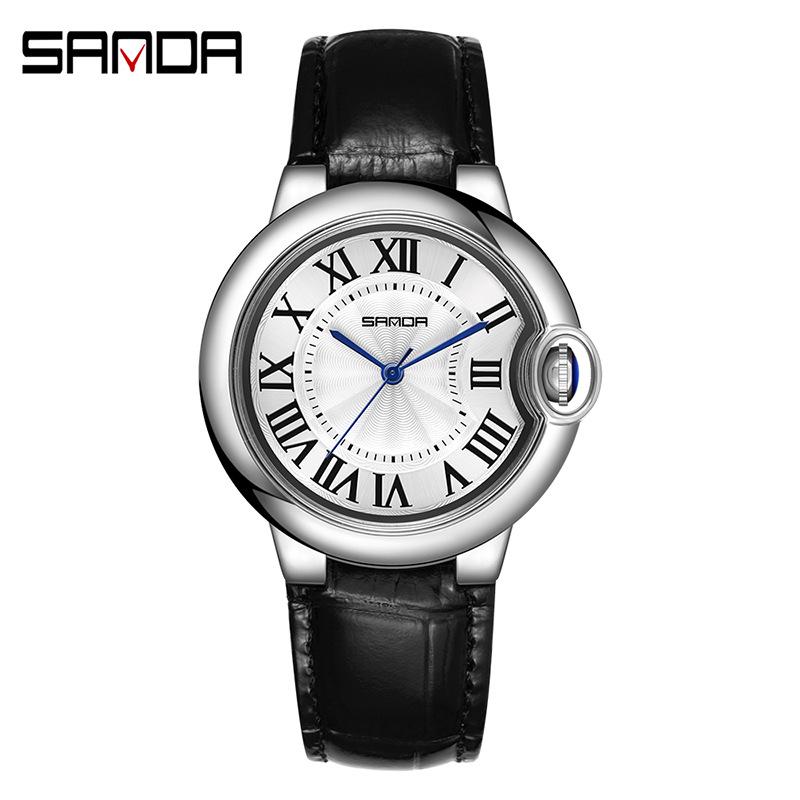 Sanda Retro Simple Couple Quartz Watches - Trendy, Cool, Luminous, Unisex Fashion Wristwatches
