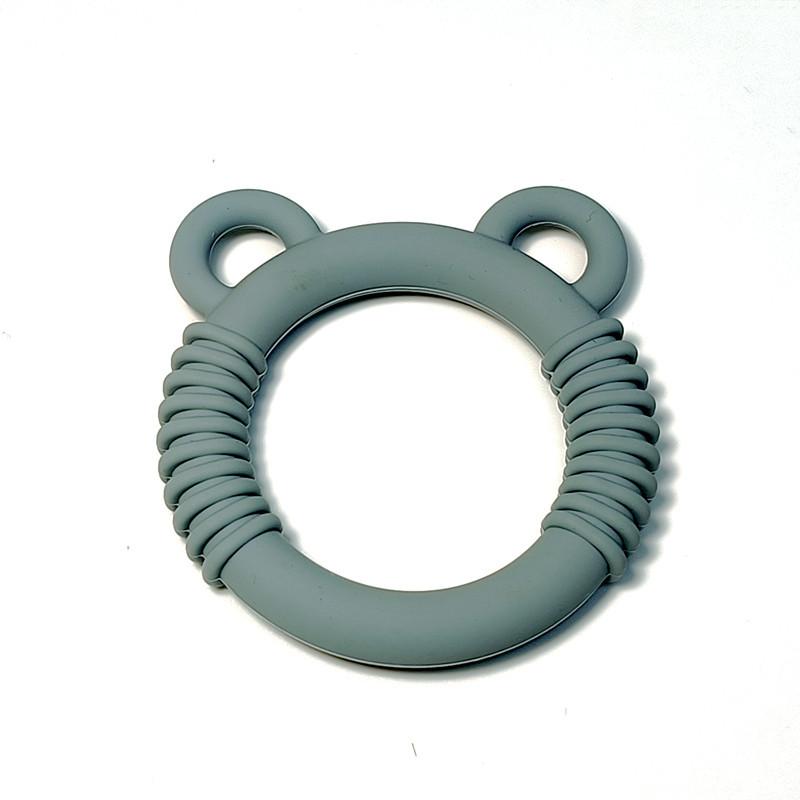 Non-Toxic Teether Toys Baby Food Grade Silicone Teething Stick Children Mouth Muscle Trainer