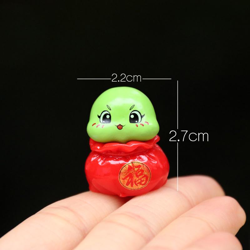 Trendy Baby Snake Doll Resin Crafts – Cute Animal Blind Box Car Ornament