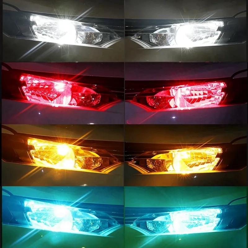 10Pcs T10 W5W WY5W 2825 Super Bright LED Canbus No Error Car Interior Reading Dome Lights Auto Parking Lamp Wedge Tail Side Bulb