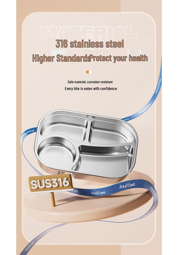 Microwaveable 316 Stainless Steel Insulated Bento Lunch Box for School Girls & Office Workers