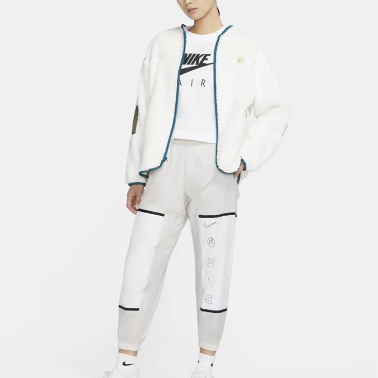 Nike Full Zip Loose Fit Jacket Women Jacket White DC6734-133