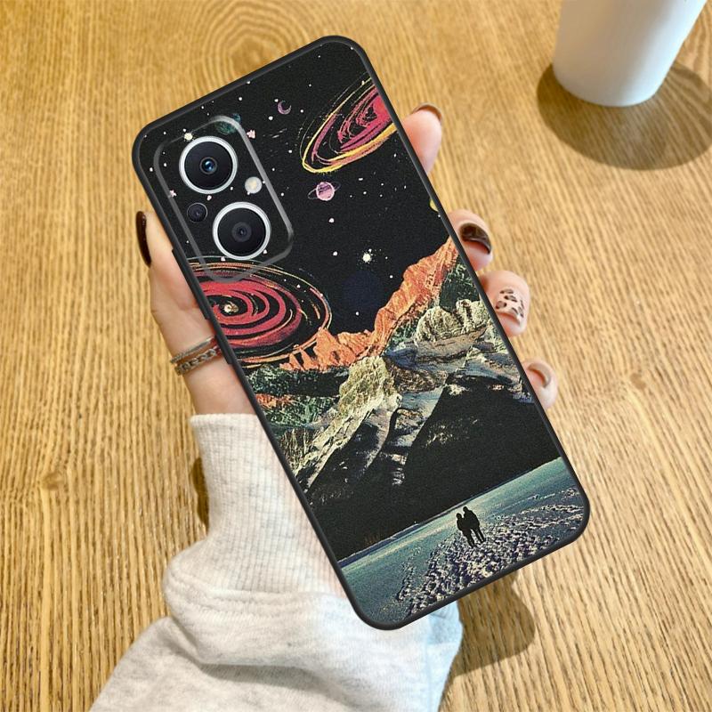 Art Aesthetic Trippy Psychedelic Funda For OPPO Reno 14 F 10 11 12 13 Pro 13F 12F 11F 7 8 Lite OPPO Find X6 X5 X8 X9 Pro Case