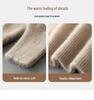 Men's 100% Pure Wool Half-High Collar Thick Cashmere Sweater - Autumn/Winter Loose Knit Pullover.