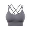 Plus Size Women Beautiful Back Gathered Push Up Sports Bra For Yoga Gym Fitness