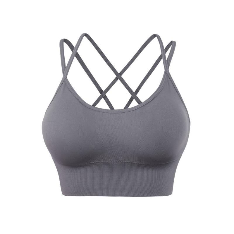 Plus Size Women Beautiful Back Gathered Push Up Sports Bra For Yoga Gym Fitness
