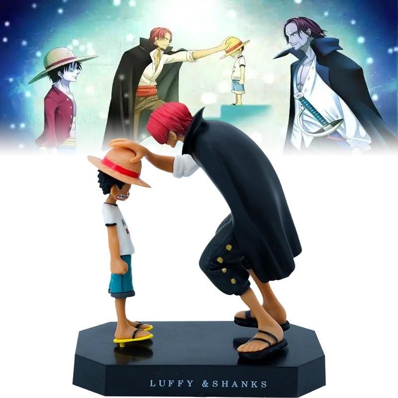 Vibrant Luffy And Shanks Pvc Model For Home Decor And Anime Collector Displays