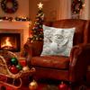 Christmas Day Pillowcase Pillow core protection Polyester Throw Pillow Cover Removable Pillow Case Protector Sofa Decoration